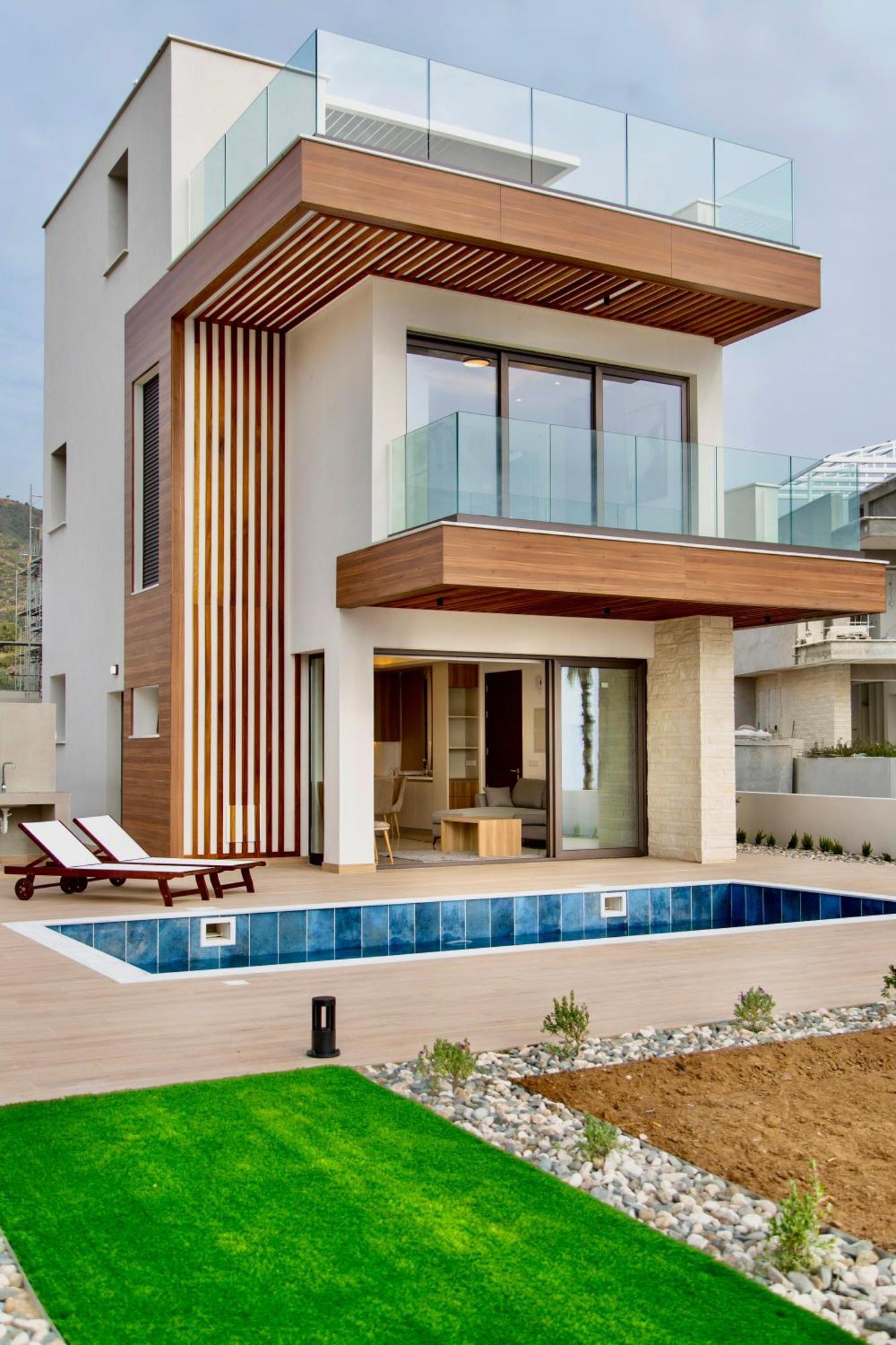 Santa Barbara Seafront Villas W Jacuzzi Pool Paphos Exterior foto