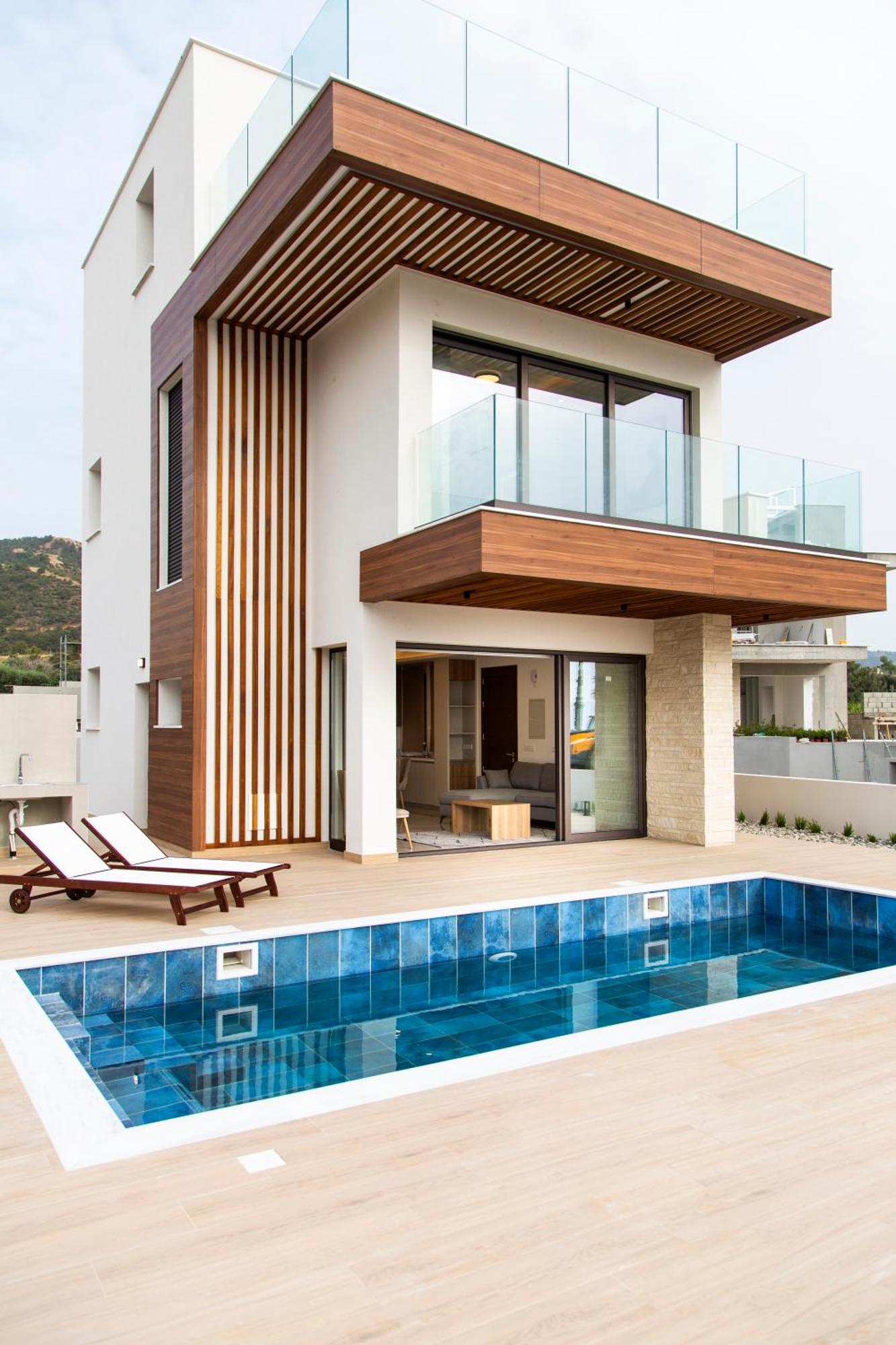 Santa Barbara Seafront Villas W Jacuzzi Pool Paphos Exterior foto